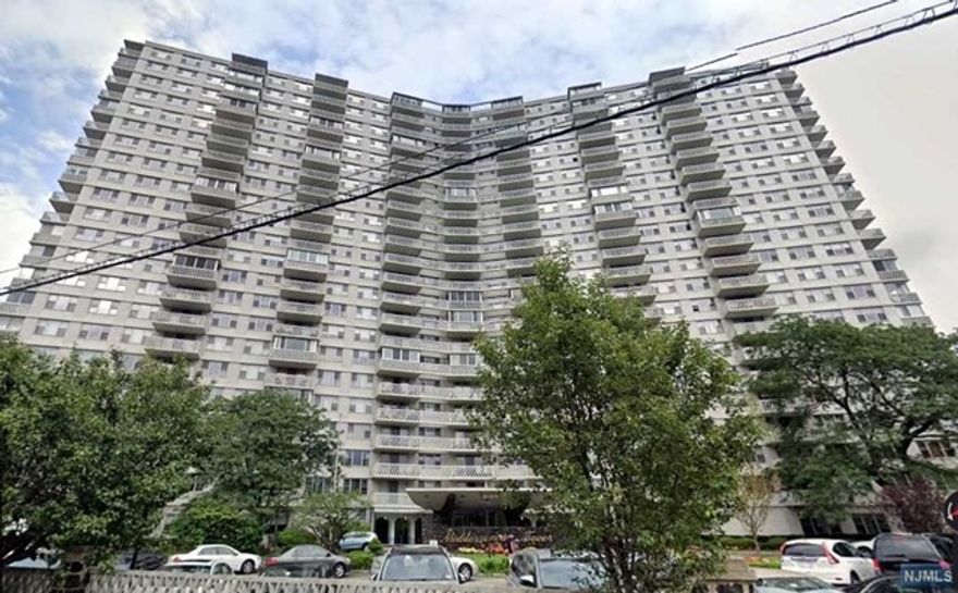 Bright, sunny & spacious freshly painted & improved apt with desirable sunset view (West exposure) Apartment overlooks park and the view is totally unobstructed. Updated kitchen and bath, brand new oven, hardwood floors. throughout. NJ Transit Bus across street for EZ commute to NYC. For employees of Columbia Presbyterian there is a free shuttle bus across the street. Great location, near bustling mainstream, with restaurants, shopping, movie house, parks++, Near Houses of worship and near all major hi ways and public transport, Luxury 24 hr dm, community room, gym, pool, tennis and playground area. Unbelievable value A great place to come home to. Wont' last. Note. Owner is licensed NJ Real Estate broker. Parking available at a separate fee. Motivated Owner wants offers !!!