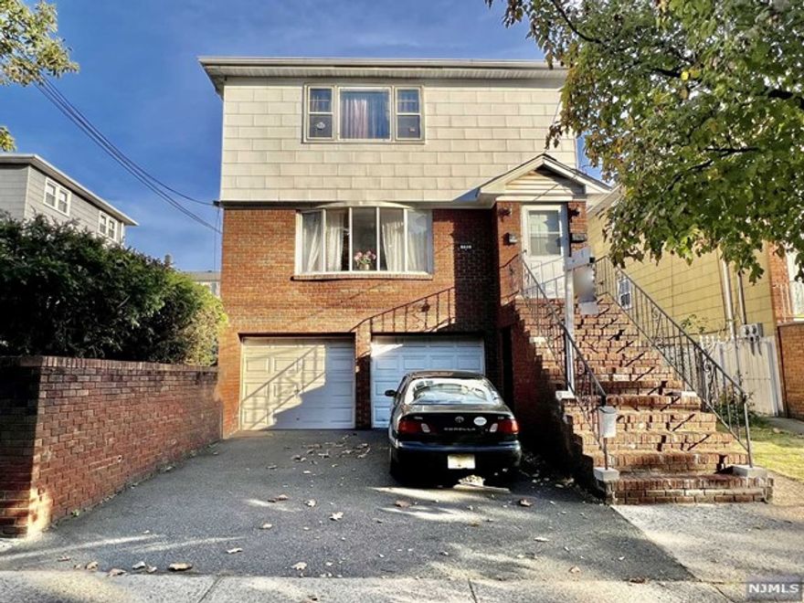 Spacious 6-room apartment on 1st floor being rented together with 2 finished rooms and a half bath on ground floor. Hardwood floors throughout 1st floor with 3 Good-sized bedrooms. Freshly painted. 9 old windows will be replaced. Central air and gas baseboard heat. Shared washer and dryer on ground floor. No pets. Available to occupy immediately. One garage plus one parking space outside the garage included. Tenant is responsible for removing the snow from the sidewalk, front steps and own parking space promptly after it snows. Tenant has the privilege of using the yard and shall maintain the yard, cut the grass and take out the garbage. Convenient to public transportation and shopping. Bus #76 at doorsteps to Newark Penn Station. 1.5 month security deposit. One-month broker's fee to be split between the landlord and tenant. Each pays a half.