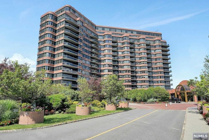 Welcome home to prestigious Carlyle Towers! This oversized south-facing 1 bedroom has all you could want. Featuring NYC skyline views, hardwood flooring, ample storage, and a separate dining area off the kitchen and terrace. Enjoy quiet evenings on your balcony overlooking the impeccably NYC Views. Carlyle Towers is the pinnacle of high-rise luxury offering 24/7 doorman & security, concierge services, valet parking, outdoor pool, state-of-the-art gym, children's playroom & playground, on-site library, and common lounge areas. Conveniently located for an easy commute you're steps from NYC bus and shuttle to ferry. Shops & restaurants along Palisade make this home a dream. Schedule your private showing today.Property is being sold 'AS IS"