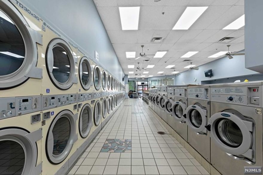 Opportunity abounds in this well-established dry cleaner laundry mat with wash and fold services available located between Route 80 and Route 46. A mainstay in the Riverfront Mall for more than 20+ years next to the Shop Rite. Sale includes name, mailing list, website, all furniture, equipment and fixtures. Inventory is extra. Dry cleaning is done off site so no environmental issues. Expansion possibilities to offer delivery to homes and office buildings along with store being open additional hours. Another potential is to offer tailoring and alteration services. 42 washers, 42 dryers.