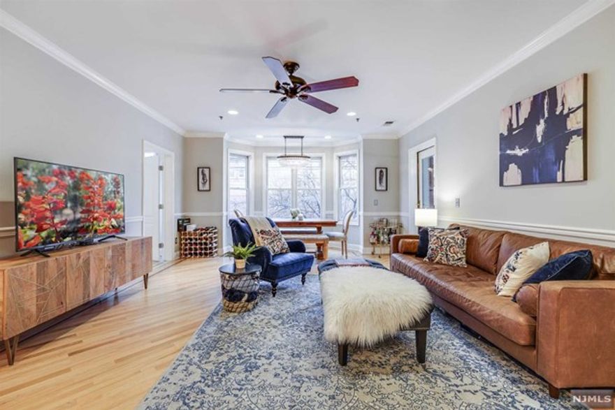 This well-appointed 1214 square foot 2 bedroom/2 bath home comes with 2 Deeded Parking Spots! You are greeted with a large, open floor plan which boasts a kitchen with s/s appliances, granite counters & tons of cabinet space. The unit also features a washer/dryer in the unit, hardwood floors throughout, central a/c, recessed lighting, oversized windows, and a terrace. The primary bedroom features a walk-in closet and ensuite recently renovated bathroom. A split floor plan layout with a generously sized second bedroom. Located on 3rd and Willow, you are in the heart of town! You're just steps from the best Hoboken has to offer, including Church Park, schools, shopping, and excellent transportation options to NYC. Don't miss the opportunity to call this Willow Ave. gem home!