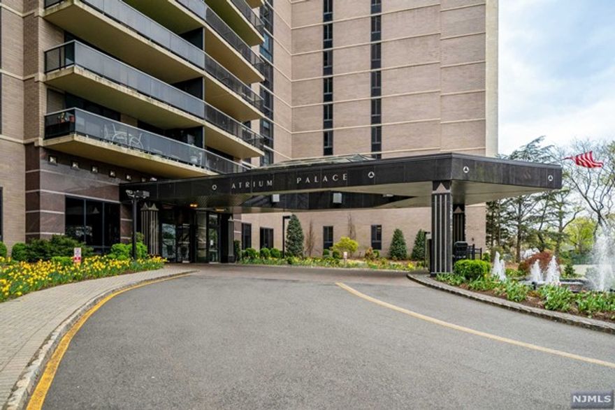 Luxury awaits, you enter into the Atrium Palace with its meticulous grounds, waterfall and circular driveway, and you will be greeted with white glove service from their wonderful staff. Head up in the high speed glass elevators to the beautifully renovated & desirable "L" Line. 2 bed/ 2.5 bath with NYC and Hudson River Views. Fully remodeled Kitchen boasts white shaker cabinets, glass subway tile backsplash, quartz counters, and full brand KitchenAid stainless steel appliances equipped with cooktop and hood. Central A/C and W/D in unit. Living room is perfect for entertaining with a wet bar and space for a large dining table. Bathrooms are all outfitted with Marble, new vanities and light fixtures throughout. Your private terrace comes with amazing NYC Views. Amenities include indoor/outdoor pool, tennis & basketball courts, fitness center, party & game room, kid's playroom and a walking trail. Just minutes to the George Washington Bridge, and comes complete with two Garage spots