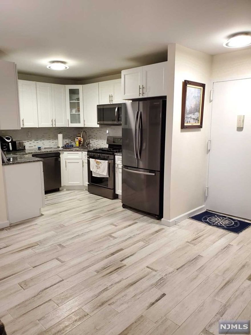 Breath taking view of NYC skyline & glitters of the Hudson River from every room! A rare enclosed balcony allows all year long enjoyment as a separate room. New flooring throughout. Huge open living room and a dining area. Fully renovated kitchen w. SS appliances & granite counter. Beautifully renovated master bathroom and the guest bathroom. A huge walk-in closet along with other large closets. Parking fees $70 to $85/monthly. Washers/dryers & compactor on every floor. Building amenities include 24 hr concierge service, basketball/tennis/handball courts, playground, playroom, resident/community center/ party room. Outdoor pool, BBQ, gym, and bicycle room are accessible with membership fees. Walking distance to shops, restaurants, and schools. Convenient for NYC/NJ commute via bus or car. Columbia medical shuttle bus stops across from the building. Owner is related to the listing agent. A spectacular penthouse apartment at a cost less than a monthly rental!