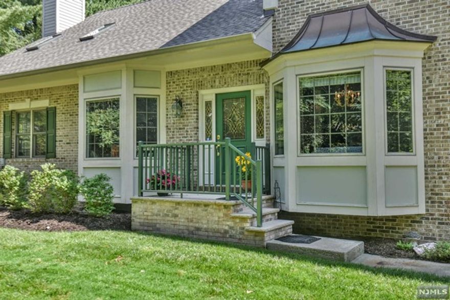 3 full baths. Attached garage and basement in this corner unit tucked at back of condo community. Minutes to shops, parks, dining and transportation. Updates include new furnace, freshly painted interior, high security doorlocks and ADT system. Super private location in desirable Bear Brook Community in Montvale NJ. Primary suite has vaulted ceilings, closets, full bath and new hardwood floors. Second bedroom also en suite. Cul de sac location. 2 car garage. Full basement partially finished with TV room and loads of storage. Oversized windows make this unit exceptionally light and bright.