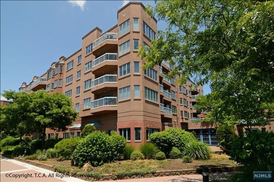 THE CHEN AGENCY presents 302 SMITH COURT at INDEPENDENCE HARBOR - This deluxe floorplan with 1646 SF plus a terrace offers partial southeast Hudson River & New York views. Expansive room sizes. Eat-in kitchen with stainless steel appliances. Master bath with whirlpool, separate shower & double vanity. Private laundry room with full size washer & dryer. Steel & concrete construction. 2 garage parking spaces. You will be impressed by the layout and the views. This waterfront community offers 24-HR gatehouse, pool, tennis, clubhouse with gym, playgrounds & direct access to the Hudson Riverfront Walkway. NJ Transit bus to NY across the street. DUE AT LEASE SIGNING: 1st month rent, 1.5-month security, 1-month broker fee, $500 condo move-in fee. There is also a refundable $500 moving day damage deposit to the building. No smoking inside the apt.