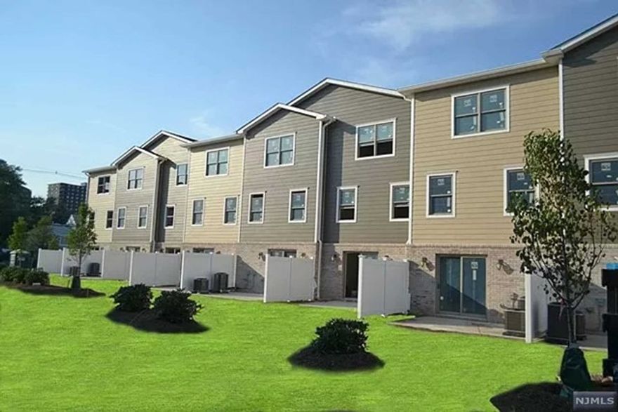 Experience contemporary living in this newly constructed 2,250 sq. ft. 5-room townhouse, offering 3 levels of adaptable space. The ground floor features a private garage, half bath, and a den/playroom with access to a sunny patio. The main floor presents a sleek kitchen, living/dining area, a versatile separate room, and an additional half bath. The top floor accommodates a laundry room, bedroom, hallway bath, and a master suite with an en-suite bathroom. The tasteful interior highlights porcelain tiles in the kitchen and living room, hardwood floors in other areas, finished pine stairs with railings, an LG washer and dryer, central vacuum, satin nickel bathroom fixtures, and brand-new stainless steel appliances, central AC, and the security of a burglar alarm system. Located conveniently close to NYC's Lincoln Tunnel and George Washington Bridge, with easy transportation options. Pets are not allowed.