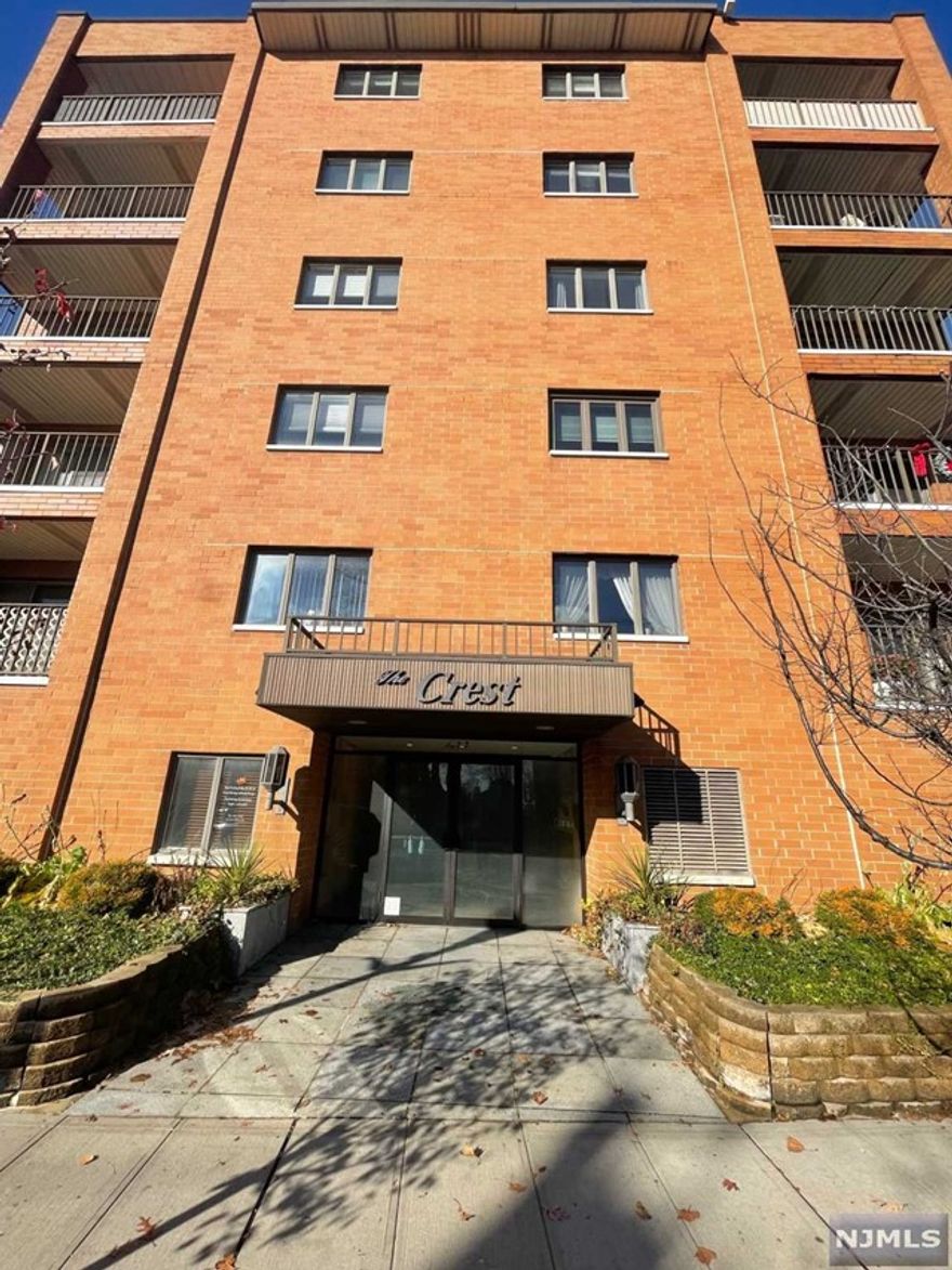 Location, Location, Location!4th floor condo rental at The Crest with terrace and views. The stunning condo has a spacious kitchen, dining room and living room, 2 large bedrooms,2 baths, plenty of closet space and an office/den. Ample lighting throughout the unit. 2 indoor parking spaces included. Washer and dryer in the unit. Close to NYC transportation and schools. No pets! There is a $250 non-refundable fee. Renters insurance required.