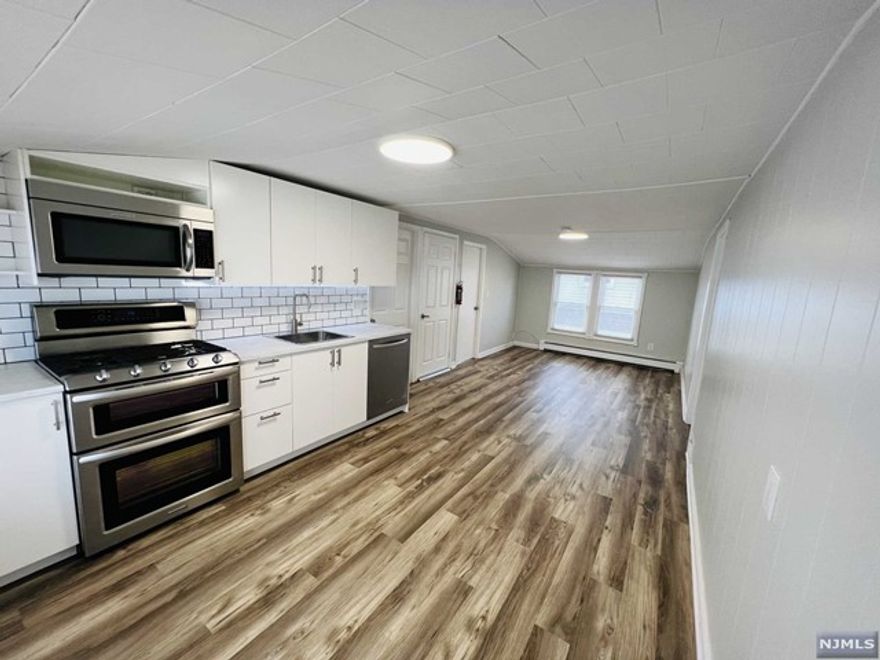 Come and take a look at this second-floor unit in Clifton, NJ. This sunny apartment offers an Open Floor Plan with a Kitchen/Dining/Living Room, two Bedrooms and one Full Bath. The apartment has a few closets. Kitchen is furnished with all stainless-steel appliances and new cabinets. Great location with easy access to NYC , Rt 21 or Garden State Parkway. Pets might be considered on a case-by-case basis only. No smoking in the house. Tenant is responsible for PSEG Bill (Gas and Electric), Owner pays for water. CREDIT CHECK AND INTERVIEW REQUIRED. 1.5-month SECURITY, 1-month REAL ESTATE FEE DUE AT LEASE SIGNING.