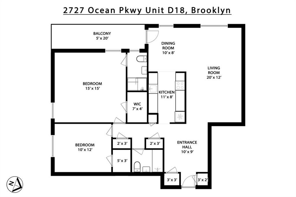 Photo of 2727 Ocean Parkway #18D, Brooklyn, NY 11235 (MLS # 500667)