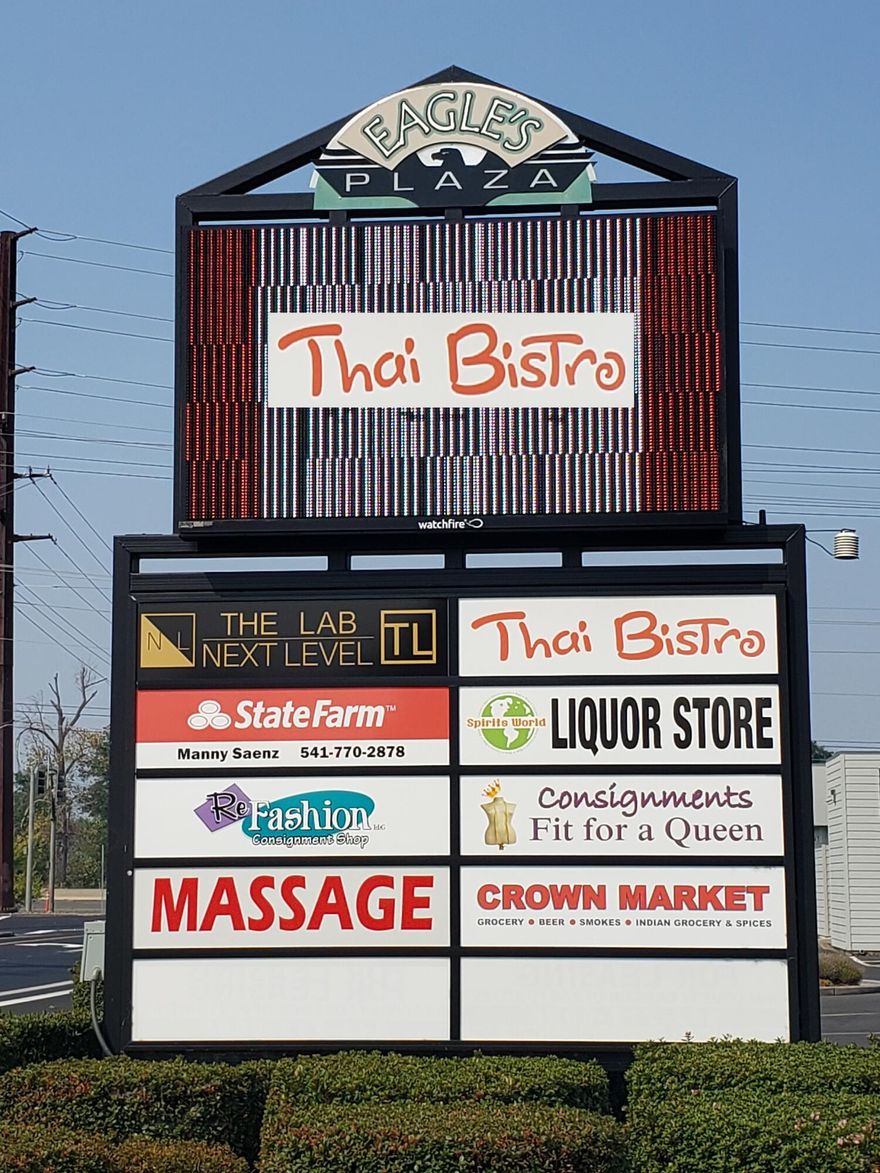 Eagles Plaza!  This is a 10,360 sq ft unit for lease NNN. Located next to Washington Federal bank on Stevens Rd  which runs between Biddle Road and McAndrews providing a high traffic count.  A well established strip mall in a high visibility location with easy access and long term tenants including clothing stores, Fitness Center, Insurance, liquor and convenience stores.  Located across from the newly remodeled  Village at Medford Center.  Lease includes both monument & electronic reader board signage. CAM includes Landscape maintenance, trash & recycling service, 24 hour security and more.  Owner has made many improvements over the years including exterior paint, parking lot resurfaced, new roofing, secured dumpster area. Owner willing to negotiate interior modification to suit tenant requirements