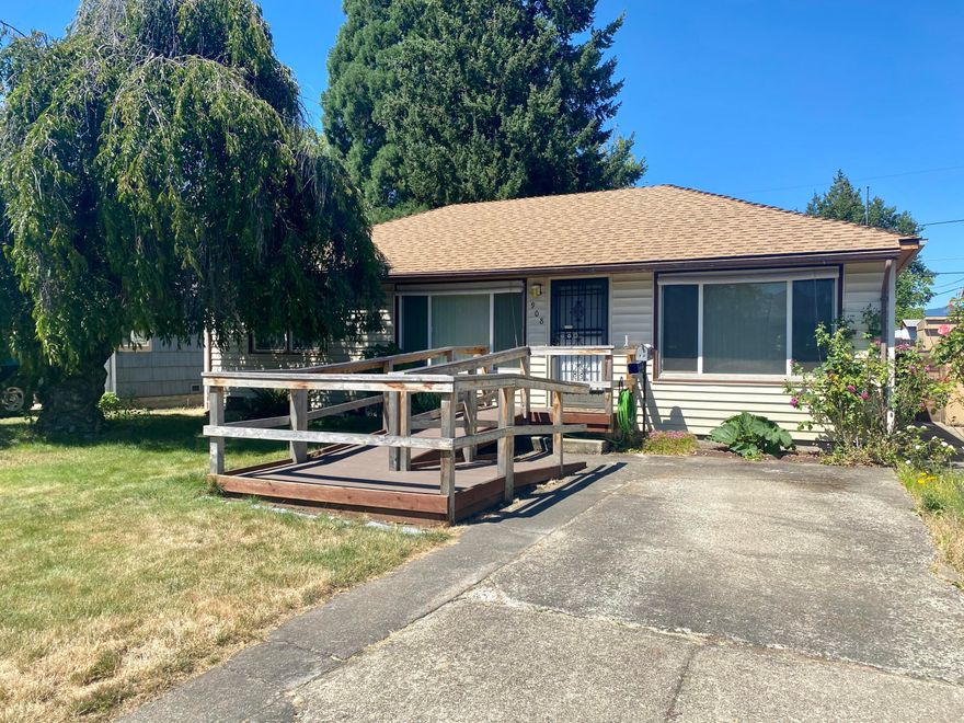 Take a look at this charming three bedrooms one bathroom house featuring all updated windows, newer 50 gallon water heater, and multiple handicap-accessible features. The home also boasts a spacious backyard and a detached shop with alley access. Conveniently located close to schools, shopping, and medical facilities this one should not last long.