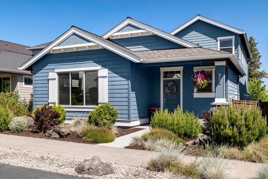 Welcome to this highly sought-after home in the Bridges Community! This well maintained Pahlisch-built home offers a modern design and an open-concept living space perfect for everyday convenience. The spacious primary bedroom is located on the main floor, featuring a luxurious ensuite with dual vanities, a step-in shower, and a walk-in closet. The well-appointed kitchen showcases a large island with quartz countertop, a gas range, stainless steel appliances, and a pantry for extra storage. Upstairs, you'll find two additional bedrooms, a full bath, and a versatile loft space.
Step outside to enjoy your low-maintenance backyard, complete with pavers, ideal for relaxing or entertaining. 2 car garage with additional bump out for more storage. The Bridges Community offers fantastic amenities, including a clubhouse, pool, fitness center, indoor sport court, playground, and walking trails that lead you right to the 37-acre Alpenglow Park.