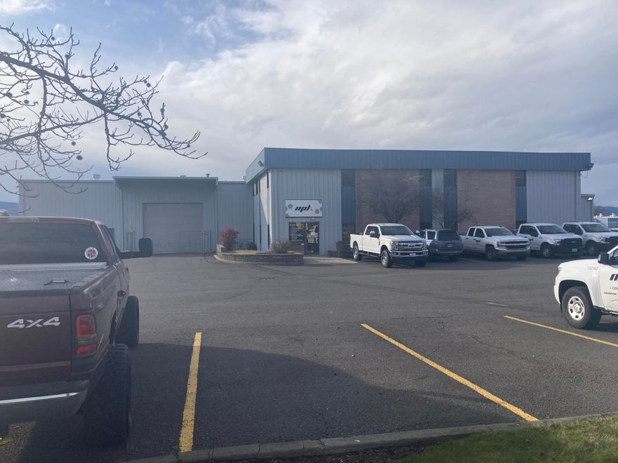 Rare industrial property.  21,750 square feet on 3.5 acres of high visibility land with frontage on Highway 62.  lobby, many offices, conference room.  Fully Fenced with two entrances.  Loading dock.  Large yard for equipment.