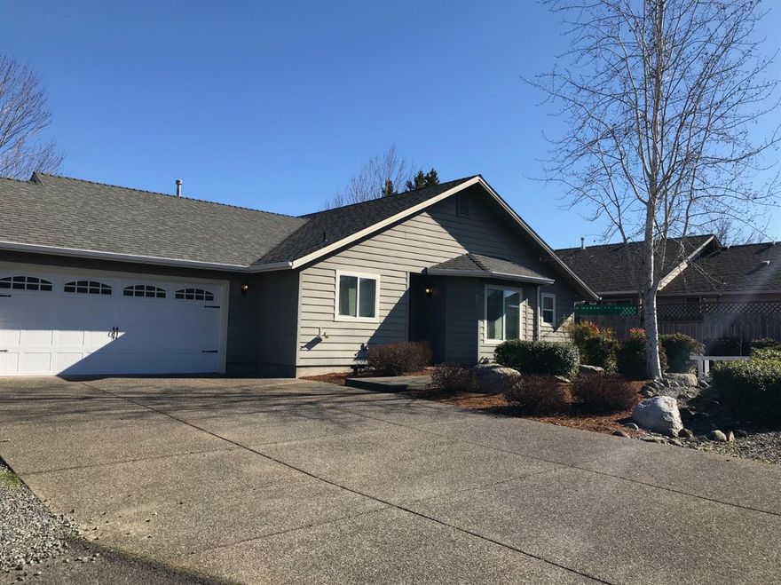 Move in ready! Built in 2004, this lovely 3BR/2BA home with 1384 sq/ft features a spacious, open floor plan. The large living room with vaulted ceilings opens up to the kitchen, featuring oak cabinets and a pantry. Each bedroom features ample closet space with efficient closet organizers. The fenced backyard and covered patio provide privacy, while the large, low maintenance front yard opens up lots of space for parking, even room for an RV! Attached two-car garage is fully finished.