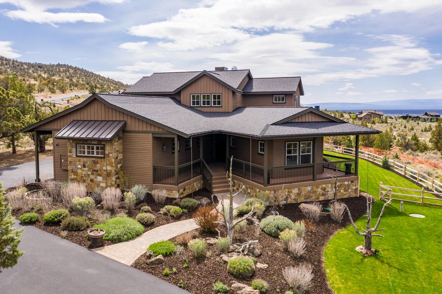 Sweeping panoramic Cascade Mountain views, timeless finishes and a Guest Casita all welcome you home to this Brasada Ranch beauty! Large, spacious fully landscaped lot with expansive deck that orients towards the mountains does not disappoint. Enjoy a light and bright home with distressed wood floors, vaulted ceilings, stone accents, a gourmet kitchen complete with a double oven and cooktop, a downstairs master bedroom with fireplace and spacious office area that opens to the deck! Luxury accommodations for guests in the separate Casita, complete with a kitchenette and a gas fireplace. Enjoy all the benefits of year-round resort living at Brasada Ranch, including an Athletic Center with multiple pools, Water Slide and Lazy River, Equestrian Center, Golf Course, Spa, Restaurants, Hiking, Biking, Horseback Riding, the amenities are endless!