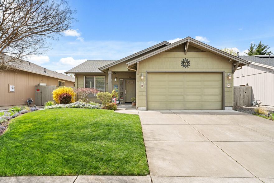Welcome to 1352 Kyle St, a beautifully maintained home in one of Medford's desirable neighborhoods. With its well-manicured landscaping front and back, this home offers great curb appeal and a warm welcome. Step inside to enjoy 9-foot ceilings that create an open, airy feel throughout the spacious living areas. The layout is ideal for both entertaining and everyday living, with plenty of natural light and thoughtful design touches. The backyard is a private oasis perfect for watching sunsets, lush landscaping, and a storage shed. Whether you're hosting friends or just enjoying a quiet evening, this space is perfect for it all. Major updates offer peace of mind: the A/C and heating system were replaced in 2019, along with the water heater so you can move in and enjoy with confidence.