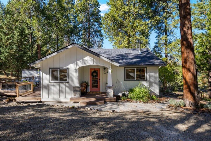Discover this private river retreat in exclusive Shady Cove! This rare offering features TWO stunning & completely renovated homes on a premier stretch of the Rogue River with an exceptional fishing hole just a short walk away and only one hour away from Crater Lake. The owners have designed both homes with modern finishes, gorgeous cabinetry, and creative touches throughout. The main home at 58 Pine offers 768 SF of beautifully designed living space with 2 bed, 1 bath & an open floorplan that showcases the gorgeous kitchen & living room. 60 Pine is a 384 SF permitted Airbnb with vaulted ceilings, custom bunk beds, & income-producing potential. Enjoy 1,000 feet of pristine river frontage in a private fire-wise community known as ''the Cove''. Perfect for fishing enthusiasts, vacation rental investors, & those seeking a peaceful refuge. Modern bathrooms, high-quality finishes, spacious outdoor living spaces, 6-person hot tub, & an outdoor shower complete this turn-key river sanctuary.
