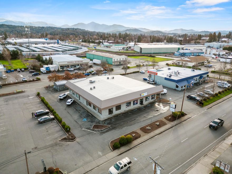 Well-maintained, multi-tenant property, centrally located with great visibility a short distance to historic downtown and Hwy199. The site is improved with 9,900 SF, existing tenant occupies Unit A with a rent increase scheduled 7.1.2025. Units B/C combined total 2900 SF and are currently open but can be demised. Vacant units are ideally suited for professional services such as medical offices, chiropractic clinics, massage therapy centers, or physical therapy practices, offering great exposure and convenience. There's an additional 900 SF located upstairs not included in totals, currently leased to Unit A and being used as office/storage.