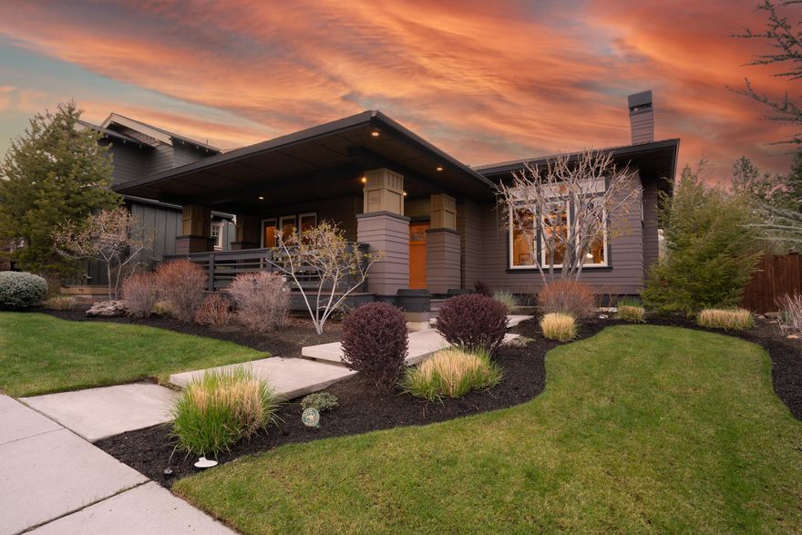 Do not miss out on this incredible prairie style single level home in Northwest Crossing.  Vaulted ceilings, & an abundance of tall windows welcome in natural light amongst exposed beams, detailed woodwork, & a warm interior design. An outstanding floorplan includes a stunning entry with intricate coffered ceiling inlay, two guest bedrooms & a full bath.  Light hardwood floors extend through the great room and through the master bathroom. The spacious master bedroom features a beautiful bathroom remodel with walk-in shower, soaking tub, & two vanities.  Other interior features include a whole house humidifier, ceiling fans, solar tubes, washer, dryer, and refrigerator included.  This low traffic location allows for peaceful enjoyment of the outdoors. Entertain in the wonderfully landscaped low maintenance backyard, or enjoy your morning coffee on the large, covered deck.  All of this is just a few blocks from schools, parks, and the famous Northwest Crossing business district!