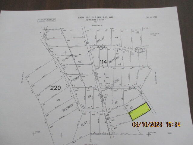 Klamath Falls Forest Estates -Hwy 66 Unit -Plat No. 1 - Land