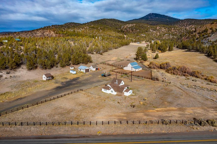 Come See this Amazing Property with so much Potential, 680 Acres of rangeland with 1733 SF Homestead, 3 bedroom 2 baths, 1950 SF Barn with Loft, 768 SF Shop wired
with 110 and 220, 216 SF storage that used to be a bunkhouse. Fenced with Wickiup Creek running thru part of it. This Historic Property, the original Stagecoach Stop
between Prineville and Paulina is just a few steps away from the Crooked River and just about 10 miles from the Prineville Reservoir, surrounded by BLM land with a
shooting range and includes 1000 acres of grazing rights on the BLM land. Two Land Owner Preference Tags, run Cows, Horses or Just Enjoy the Peace and Quiet! Possibility to
apply for water rights thru the State of Oregon Water. New septic, new electrical outlets in shop and an additional 220 on its own breaker, new cadet heaters throughout the home.