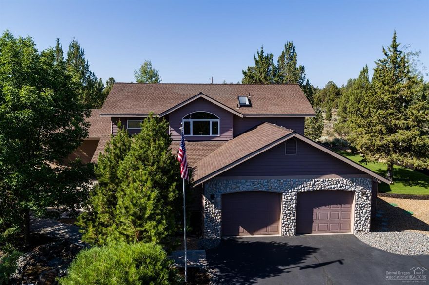 Located in the gated community of Eagle Crest Resort, this gorgeous home sits in a beautiful park like setting on .63 of an acre that backs onto common space making it feel wonderfully isolated and private. The open floor plan has vaulted wood ceilings, wood floors, granite counters in the kitchen, a breakfast bar, stainless steel appliances and a separate dining area. There is a second master on the main level which any guests will love. Upstairs there are two bedrooms and a loft. There is a balcony showcasing great views of Mt. Jefferson. The backyard boasts a terrific patio with a hot tub and covered BBQ area. It's hard not to love this house and it comes with all amenities of the Eagle Crest Resort!