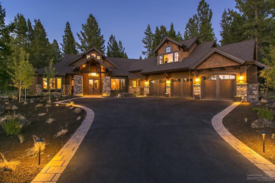 This COBA Tour of Homes award winning model is a custom Northwest craftsman style with quality touches. Features include knotty Alder woodwork coupled with Montana moss stone masonry, custom cabinetry, tile, solid surface counter tops, & commercial grade appliances. Covered patio space for relaxing or entertaining. Large, open floor plan with windows that provide light & beautiful outdoor views of the 13th fairway of Tetherow golf course.