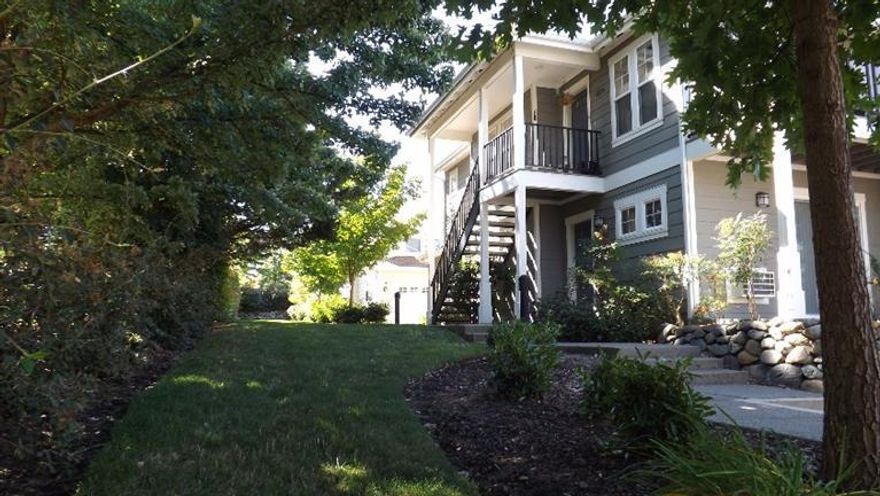 Fantastic Single Level Condo in great location close to shopping. This upper level end unit has a beautiful setting and features 2 bedrooms, 2 baths and a 1 car garage. Experience the benefits of home ownership with all the convenience of a low maintenance home. Walking path to YMCA and banking nearby. With greenery all around and a lovely balcony to take in the scenery. This home is the one for you.