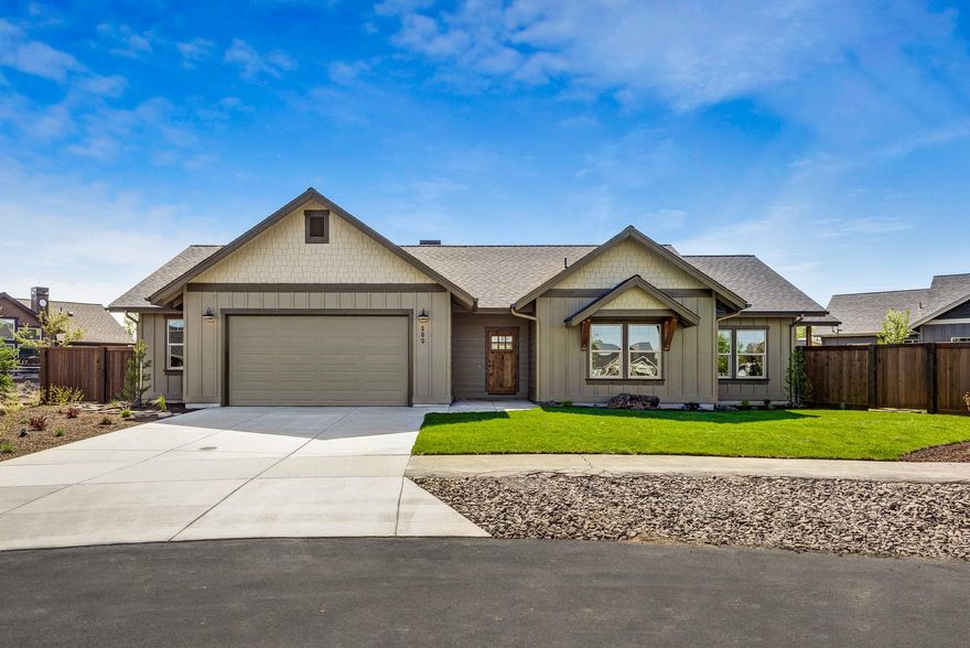 Welcome home to the coveted Saddle Ridge Ranch! New construction single level home on nearly a quarter acre lot with a builder's package unlike any other. Premium finishes throughout including local custom cabinets, quartz countertops, solid wood floors, rock fireplace with sitting hearth, tiled bath floors and complete window treatments. Additional features include an oversized two car garage with storage/shop area, pull down stairs with attic storage, RV parking, a fully fenced and landscaped yard with front and back patios. Don't wait to make your appointment, due to high demand this may be the only new construction offering we will have available in 2021, call today to discuss your custom finish options.