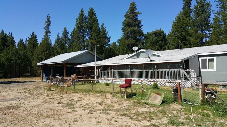 If your looking for a property that has BLM in the back yard this is it. Spacious 4 bedroom 2 bath 1917 sq ft home on 1.78 acres. 8 miles south of lapine Master bedroom has a small office or relaxing room.
