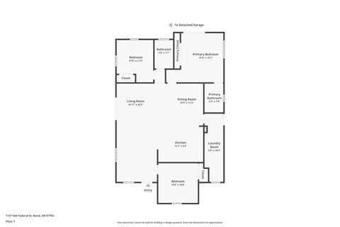 Tiny photo for 1127 NW Federal Street #1 & 2, Bend, OR 97703 (MLS # 220217588)