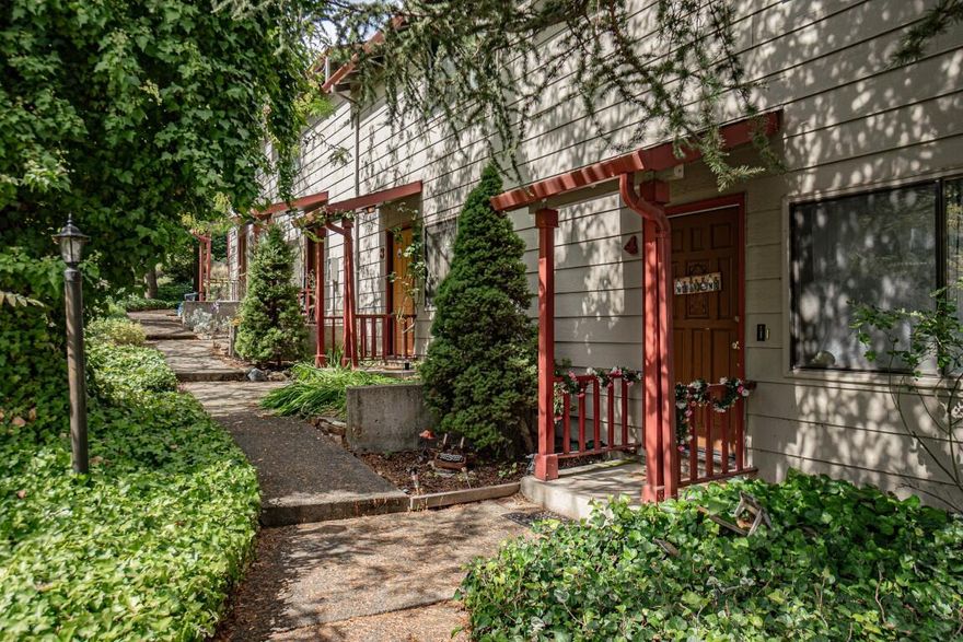 Excellent investment opportunity near downtown Ashland! This fully rented 4-plex is nestled in a quiet, desirable neighborhood. Each spacious unit features a main level living room, dining area, kitchen, laundry closet, and half bath. Upstairs includes two generously sized bedrooms and a full bath. Sliding doors lead from the dining area to private patios and small outside green space. Convenient alley access with paved off-street parking. Individually metered, tenants pay electric and water, owner pays some trash. Each unit has central heat/air.  Great for 1031 exchange, small investment property. Fee appraisal in hand at asking price.  Close to downtown, shops, restaurants, and all that Ashland has to offer!