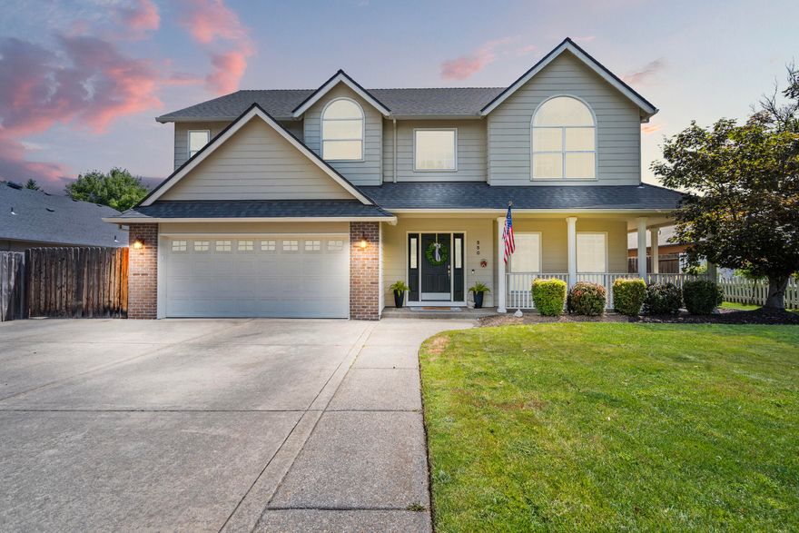 Welcome to 550 Carriage Lane in the heart of charming Jacksonville, where connection and comfort come naturally. Step inside to find soaring ceilings, soft natural light, and cozy spaces that invite relaxation and conversation. Outside, the classic wrap-around porch is perfect for slow mornings or sunset views, while the oversized backyard—stretching nearly 100 ft from porch to fence—offers a peaceful retreat rarely found within city limits. Recognized by HGTV and Budget Travel as one of the most charming small towns in the country. From easy access to over 16 miles of wooded trails to enjoying live music at the Britt Festival or sipping your way through 8 nearby wineries, life here blends nature, culture, and connection in all the best ways. It's also just minutes from the local elementary school—one more reason why homes in this location are so rarely available. Because once you're here, it feels like home. Ask your realtor for our document highlighting all of the recent updates!