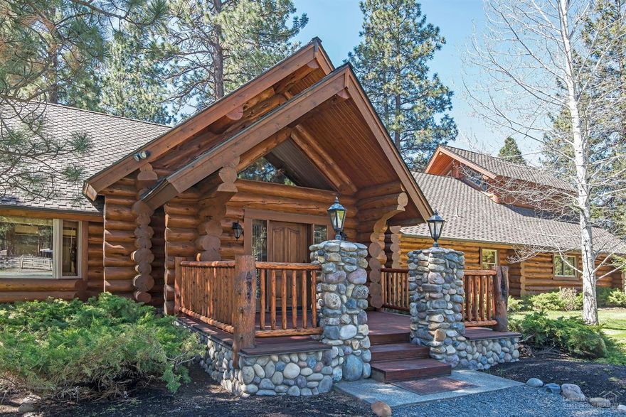 Custom log home on acreage close to town. Horse barn with guest quarters and endless riding trails on National Forest land! Huge RV shop. High end log work and exceptional great room centered floor plan. Note: 1 story + loft + partial basement with no egress bedroom. 4th bedroom and 4th bathroom are in the apartment above the horse barn.