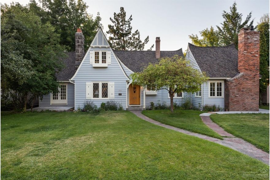 Located on arguably the best block of the best street in Old Bend, this 1927 tudor style home has been completely and lovingly renovated and remodeled, while carefully preserving its historic features and feel. Interior features include 3,049 sf of living space with charming living and family rooms, stunning kitchen with vaulted ceilings, master suite on the main, 2 additional bedrooms, guest bath, secret room upstairs, and finished basement. This like new home was taken down to studs, reinforced and includes a new roof, siding, HVAC and radiant heat, plumbing, electrical, wood floors, wool carpeting, 2 gas fireplaces and much more. The private yard is a park like setting on just shy of a quarter acre and includes a detached two car garage, fencing, fruit trees and mature landscaping. Only a couple blocks to downtown and Drake Park, this is an amazing location and this home is move in ready.<br><br>