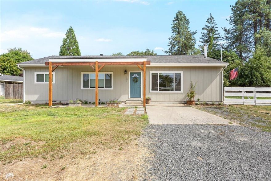 Step into this beautiful newly updated, move-in ready 3 bedroom 2 bathroom home, nicely situated on a peaceful .36 acre parcel! This home offers an intelligently utilized 1537 sq. ft. giving it tons of space! It showcases a new roof; new siding; new exterior/interior paint throughout; new cabinets, new mini-split, new windows giving an abundance of natural lighting and so much more! The kitchen has been completely revamped from head to toe! The expansive outdoor space has a fenced backyard and plenty of room for a possible ADU. Discover the allure of your own orchard right at home with 2 flourishing Apple  trees! Grape vines are along the back fence and gate, which provides access for RV or large vehicle parking behind the house. Come take a look before it's gone!