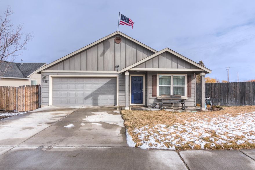 Conveniently located larger corner lot in NE Redmond with an open floor plan. Newer laminate flooring in hallway and common areas. Gas fireplace in the living room open Master has a walk-in closet and double vanity. Large fenced backyard with a storage building. Any and all offers will be reviewed on Monday March, 1st at 6pm.