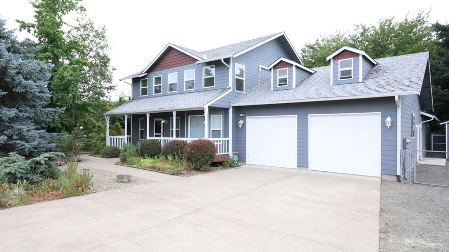 Beautiful Home close to Eagle Point Golf Course located on a cul-de-sac with no HOA Fees.  The Home is situated on an oversized lot with an in-ground pool which has solar and natural gas heat, hot tub, 5 raised garden beds with irrigation and private backyard.  Large gazebo to host those BBQ and Pool parties.   Large storage shed and separate 10 x 12 workshop. The home is very inviting with 2 master suites.  The Primary suite is located on the main floor and is a retreat like setting overlooking the lush backyard and pool.  The master bathroom features tile floors with a walk in shower, deep soaking tub and heated floors.  The main master suite has a large walk in closet and wet-bar with a wine fridge.  The home features multi zones for heating and cooling and a whole home gas water heater.  Bring your boat or RV there is Room with a 30 amp RV hookup.