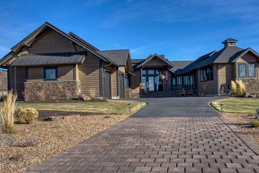 Light and bright one-level home situated on an expansive home site features Cascade Mountain views and a lovely outdoor living space. As you enter the home, you are welcomed into an open living space with vaulted ceilings, large windows, gorgeous hardwood floors and a floor to ceiling stone fireplace. The farmhouse style kitchen features quartz countertops and island, beautiful custom cabinets, a large farm sink and a prep sink at the island. The master suite is the perfect oasis to relax in with a soaking tub in the master bath, large walk in closet with custom cabinetry. Laundry will be enjoyable with this utility room and the extra counters and storage area. Two additional bedrooms, full bathroom and half bathroom finish out the home. Other features are the central vacuum hide-a-hose system with garage vacuum, oversized three car finished garage with epoxy floors and enclosed HVAC.