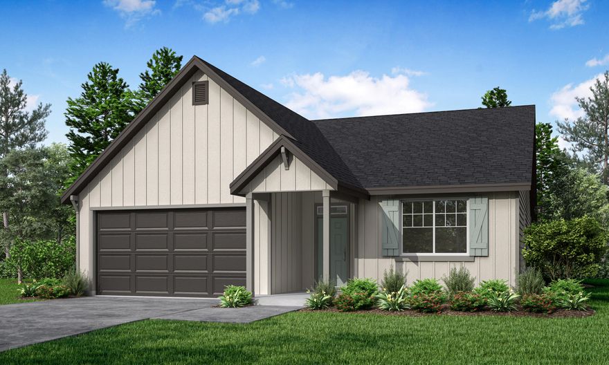 $5,000 towards closing costs when you use our preferred lender.
Welcome to Lennar's new community ''Summerhaven'' in SW Redmond. We are open by apt Wed-Sun. Closed Mon & Tues.
There are variety of homes under-construction and viewable and a beautiful furnished model home to view.
This home is the ''Endicott Farmhouse''' floor plan, open  lg great room, 1 story home on a large fenced homesite.  4 bedrooms and 2 full baths. Quartz counter tops throughout, AC, tankless hotwater is included and fully fenced backyards. Pics are of our model home located at 1913 SW 41st Lane. Finishes and colors vary.