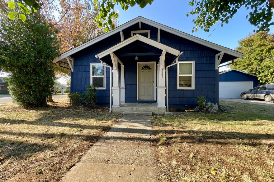 3 Bdrm Home has a Freely Assumable FHA loan and comes with $12 per month electric bills by utilizing solar panels!!! The solar investment is just $150 per month for clean energy that stores up in the summer months to draw from during winter. Recent work to the home includes all new stainless steel appliances, newer waterproof luxury vinyl plank flooring thru-out and a new mini split heating & cooling unit. This West Medford home has vinyl windows, the electric updated in the house and garage and was recently painted. The detached double garage with workshop area includes 2 parking areas for 6 vehicles and great shade trees. Create your private oasis in the backyard with the flowering catalpa tree. 
 Call your Realtor today...