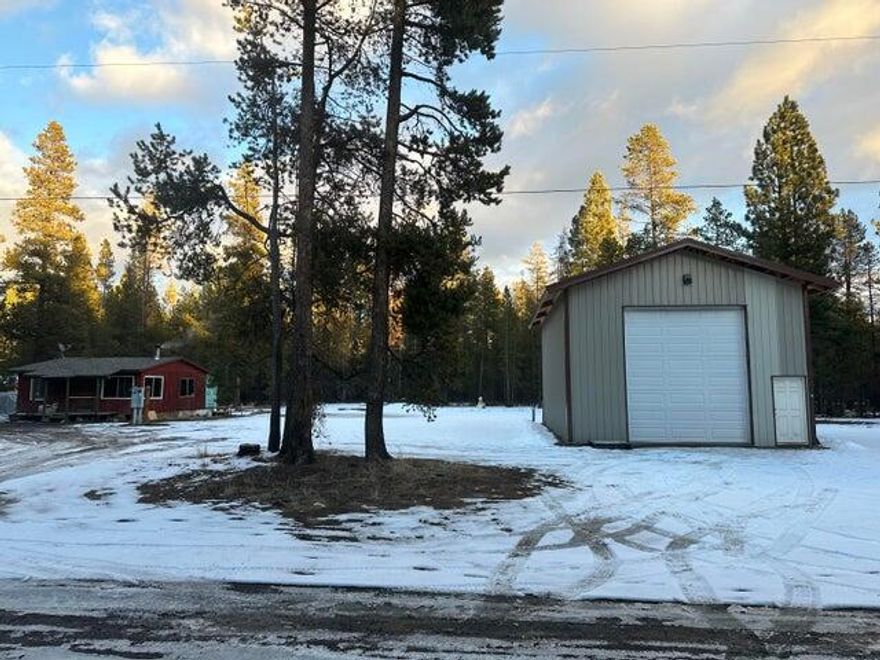 Fixer Upper 2 bedroom 1 bath cabin on almost an acre with 1082 square foot shop with electricity built in 2019. Close to Cascade Lakes, rivers, and Mt. Bachelor.
So much potential for this beautiful piece of property. New Well in 2017.