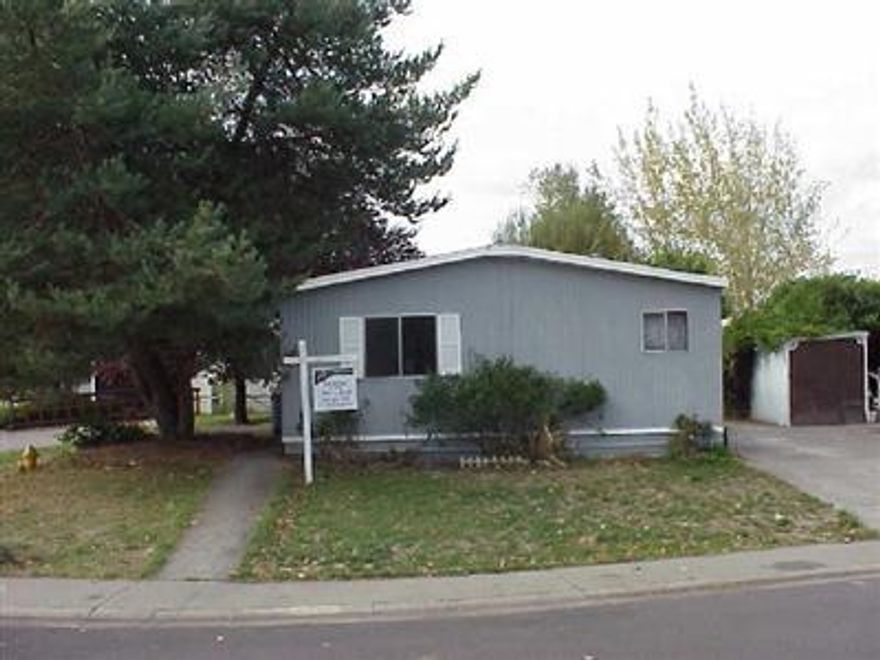 Aloha Sun Trailer Park-Nicest park in White City, great corner location with lots of room to park. Park has swimming pool & recreation hall. Also, cable/garbage/water/sewer included in rent. Large mobile cleaned up and ready to go. New doors throughout, large living room, 3 bedrooms, 2 baths. Need a cheap place to live? This is it!