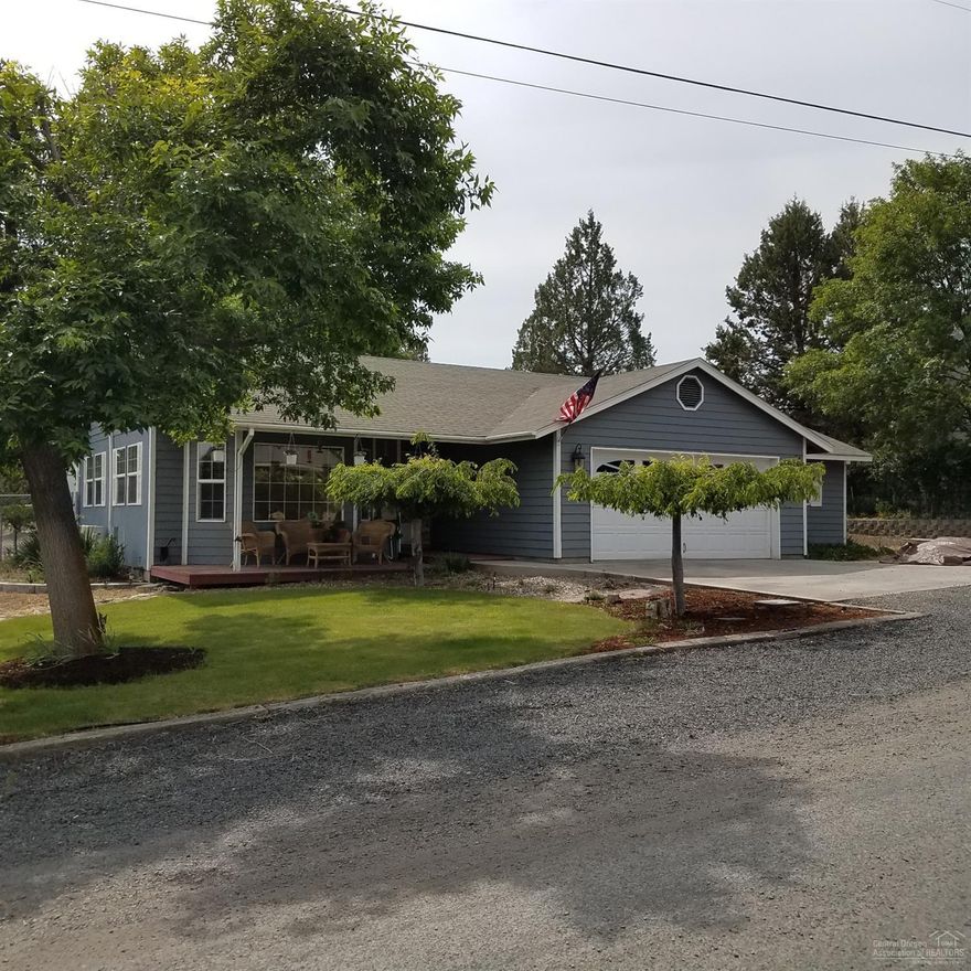 Located just minutes west of Prineville in the recreational community of Ochoco West. This home on a double lot features views of farm land and the surrounding hills. Amenities include recreational trails, stocked fishing pond, a clubhouse available for meetings and parties, swimming pool, a shooting range, stable for horses (subject to availability). 24X36 shop with lights and concrete floor, wired for 220. RV parking with power hook-up.