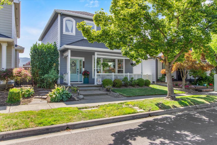Can you say curb appeal, the front porch seems right out of the movies.  Located In the highly desirable Twin Creeks neighborhood. This clean and beautiful 3 bedroom, 2.5 bath home features1883 sq ft of open space, just steps away from one of the many parks.  Open floor plan with large living room with a fireplace.  Featuring high quality finishes throughout the home. Custom kitchen with lovely white cabinets, a breakfast bar and stainless appliances. Primary suite has a  spacious walk-in closet, on suite w/double vanity and large shower. Two guest bedrooms and guest bath finish off the 2nd level. Plenty of storage in the two pantries and the large 2 car, finished garage with built in shelves. Close to shopping and walking distance to outdoor amenities including tennis, pickle ball and basketball courts along with outdoor BBQ areas and many parks with public gazebos.