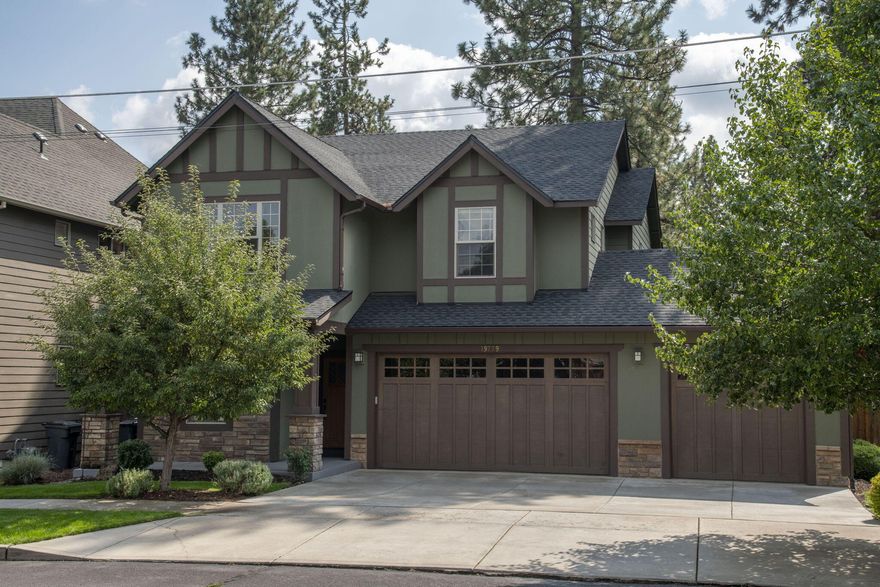 Prime SW Bend Home Near Old Mill with Spacious Living & ADU Potential: Lovely 4‑Bed + Office & Large Yard, ideally located just minutes from the best shopping, dining, and entertainment options. The inviting floor plan includes recent updates such as new hardwood floors, new roof, water heater, and concrete driveway. Additional features include a roomy 3‑car garage, AC, and built‑in speakers on the main level and back patio. The expansive fenced backyard with irrigation, paver patio and fire pit, perfect indoor/outdoor living — all with No HOA!