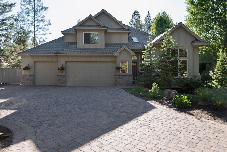 Stunning custom built home, thoughtfully situated on the 3rd fairway of Sunriver's Woodland Golf Course.  Vault ceilings, ample natural light and unobstructed golf course views greet you the moment you walk through the front door. No detail was spared in this beautiful, newly remodeled kitchen, features include a custom vent hood, granite counters, large pantry and high end Subzero and Wolf appliances making this kitchen a chef's dream. Imagine waking up to tranquil golf course views in the main level master bedroom with private deck access. Upstairs you'll find three spacious bedrooms, office/den and a guest bathroom. The home offers a 3 car garage with small shop area, plus additional enclosed storage on the side of the home, a perfect spot for all of your Central Oregon toys. New roof installed July 2022. Designer touches and pride of ownership are present around every corner of this amazing home.