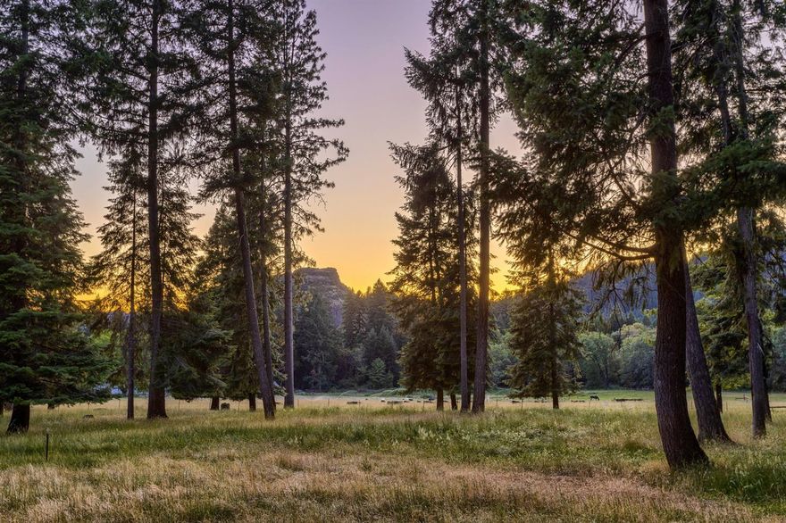 Welcome to an immersion in western history, mixed with spacious, modern ranch and resort style living. Meander past a historic remodeled cabin, blacksmith shop, hay barn, stalls, bunkhouses, pastures and paddocks to the main ranch house with a sweeping front porch overlooking beautifully manicured lawns and garden areas painted with wild daisies and snapdragons. Comfortable energy flows from the formal living room to the family room, open kitchen and breakfast nook. Relax in the downstairs Master Suite jetted tub after a day of rafting or world class fishing on the nearby majestic Rogue River. Plenty of room for family or guests with double Jack n Jill bed/baths upstairs. This gentleman's farm spanning over 100 acres of meadows and marketable time above Lost Creek Lake adjoins BLM, with natural springs and gravity fed irrigation. An additional cabin on a ridge overlooking the lake awaits you for a sunset dinner. A most remarkable, once in a lifetime property invites you to come see.