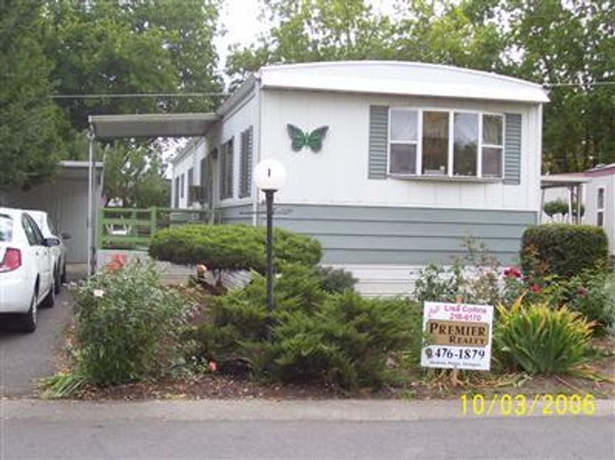 This is a nice 1980 single wide moble 14x67 with 2 bedrooms 1 bath that has been taken care of Nice landscaping,Carport, Storage Shed,Covered Porch,Built in Hutch in dinning room,Built in dresser/desk.This is a Bargin and it wont last long.Buyer must have Park Approval.55+ Park. Mobile Only. Sold AS IS. Must have OR BCD Vehicle License required to list or sell.Must see to appericate this one.