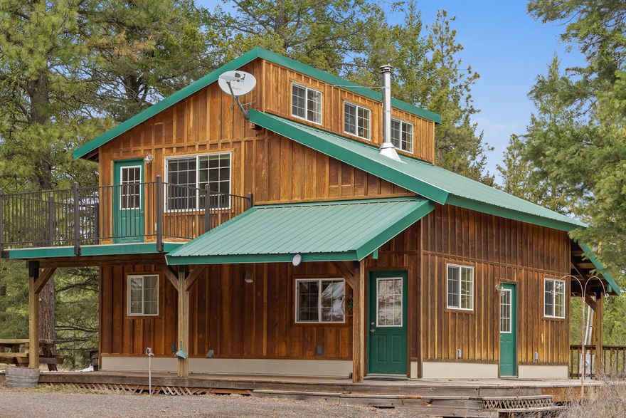 Enjoy all of the things nature has to offer on your private 104 acre parcel with a furnished 1095 sq ft 1 bedroom cabin with a loft for sleeping space with decks off the front and back of the loft and a wrap around deck below for great additional outdoor space and a large 1394 sq ft shop. There is a buildable lot at at the top of the property with well and 
 power already in place. It is approximately a one hour horseback rider to the water falls up lime quarry and only a short distance to down town Joseph or Wallowa Lake makes this a great retreat for the whole family.